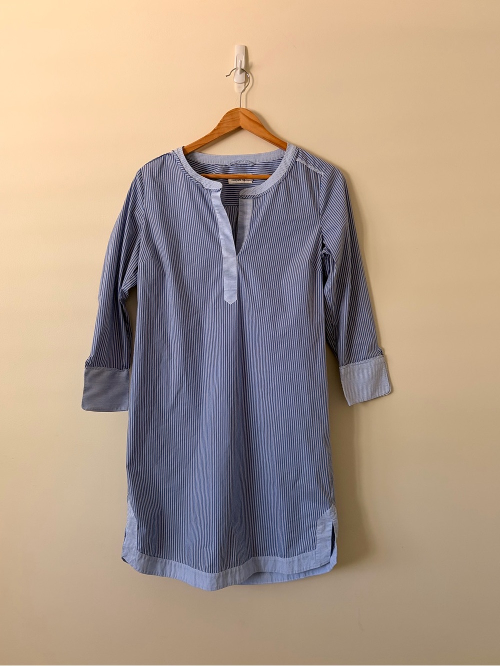 Vineyard Vines Blue & White Striped Collared Dress